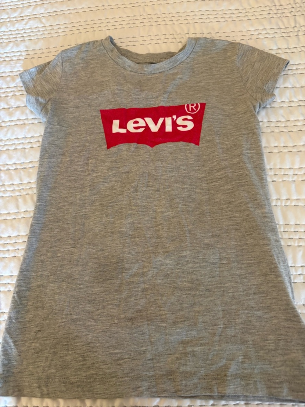 Levi's Gray Tee with Red Logo